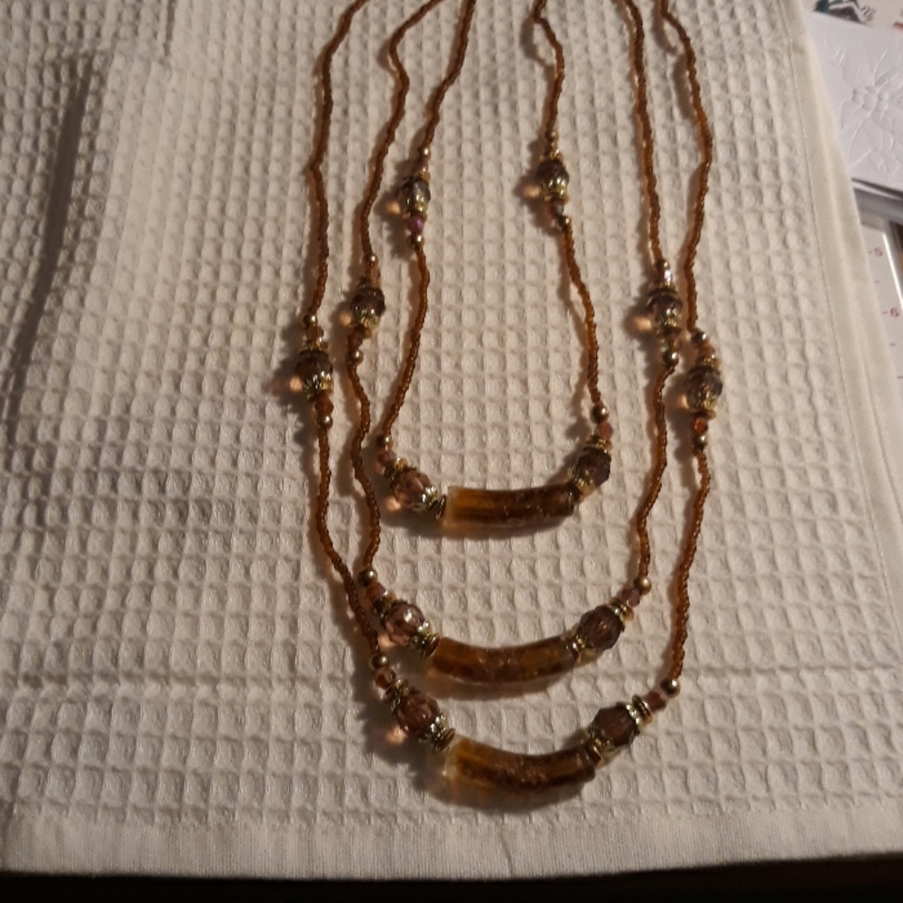 Triple length necklace
